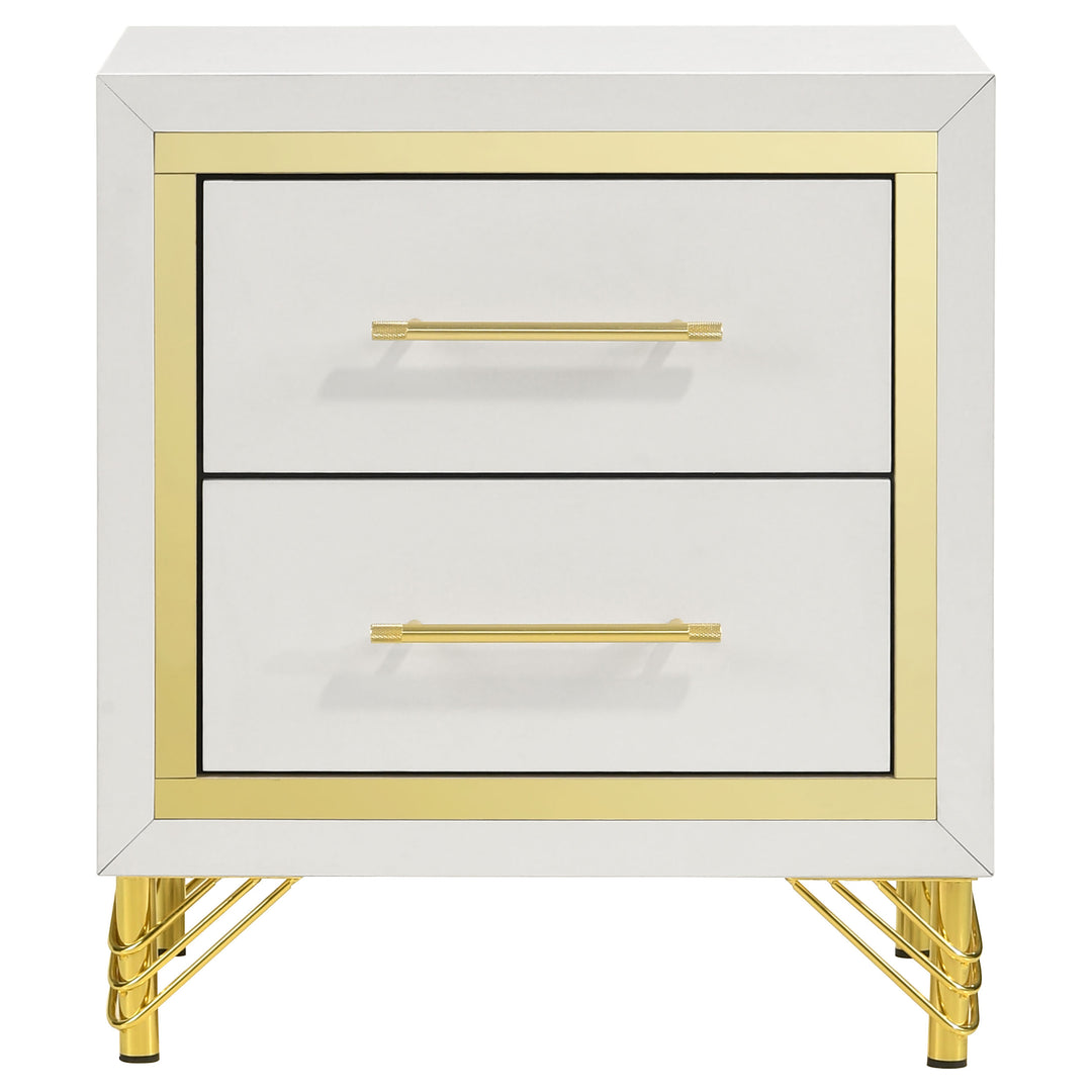 Lucia 2-drawer Nightstand White