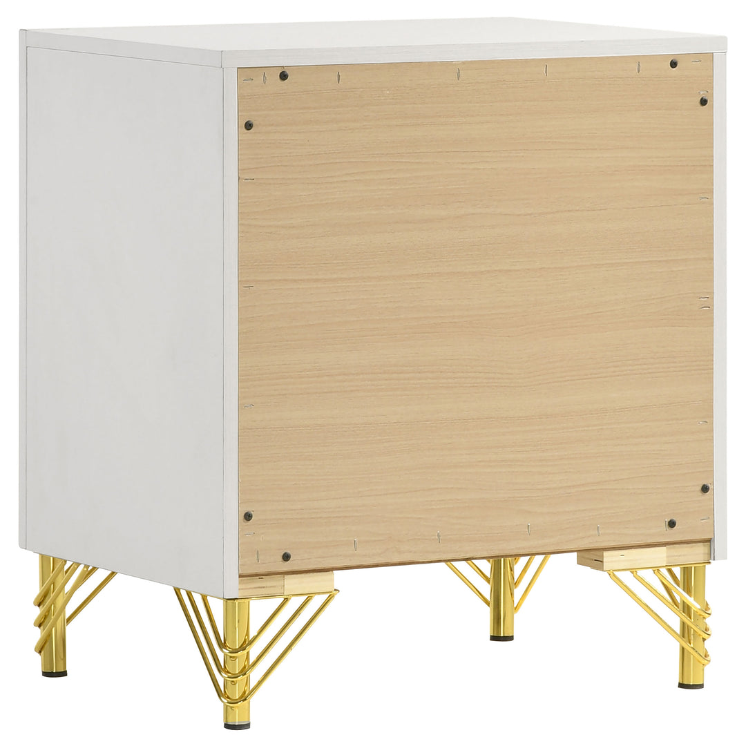 Lucia 2-drawer Nightstand White