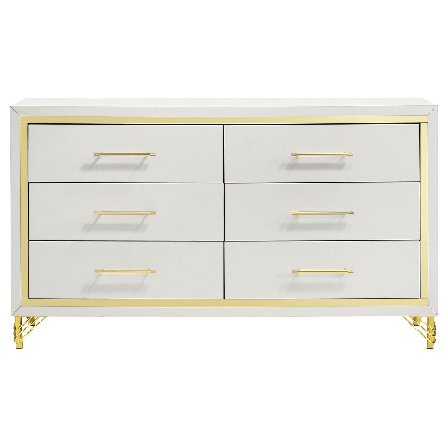 Lucia 6-drawer Dresser White