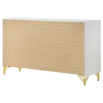 Lucia 6-drawer Dresser White