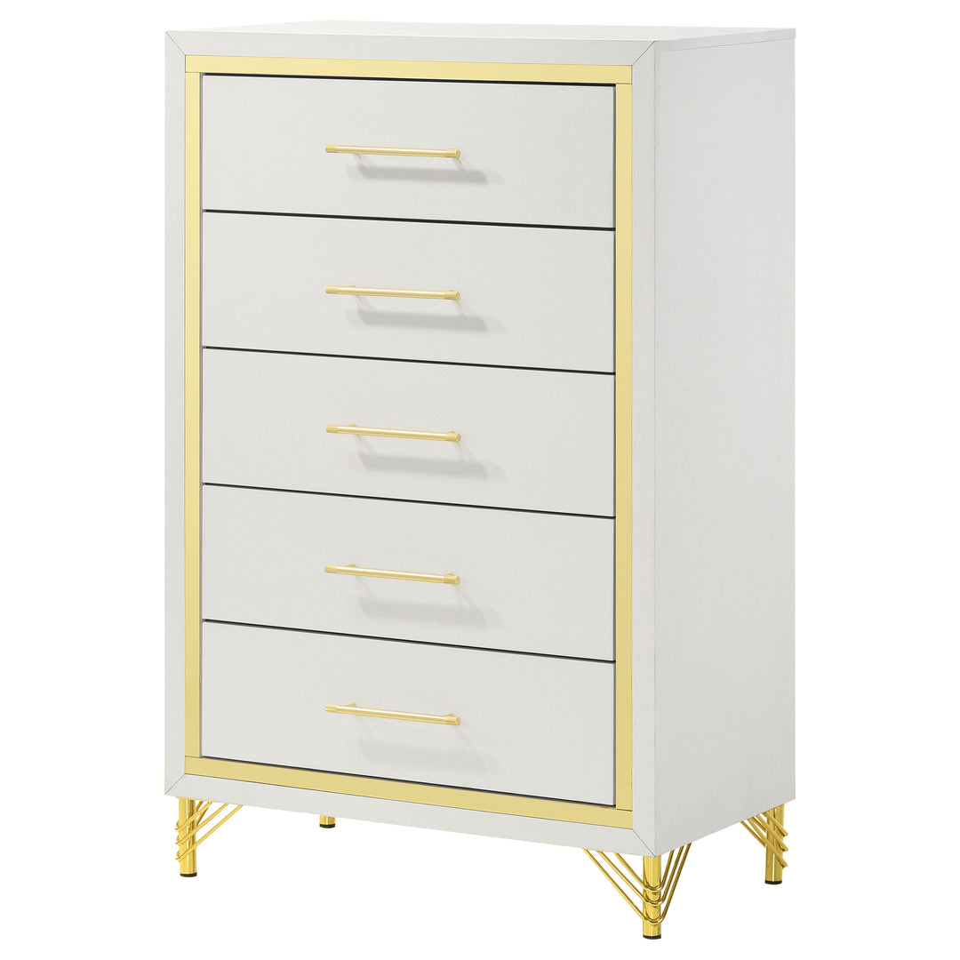 Lucia 5-drawer Bedroom Chest White