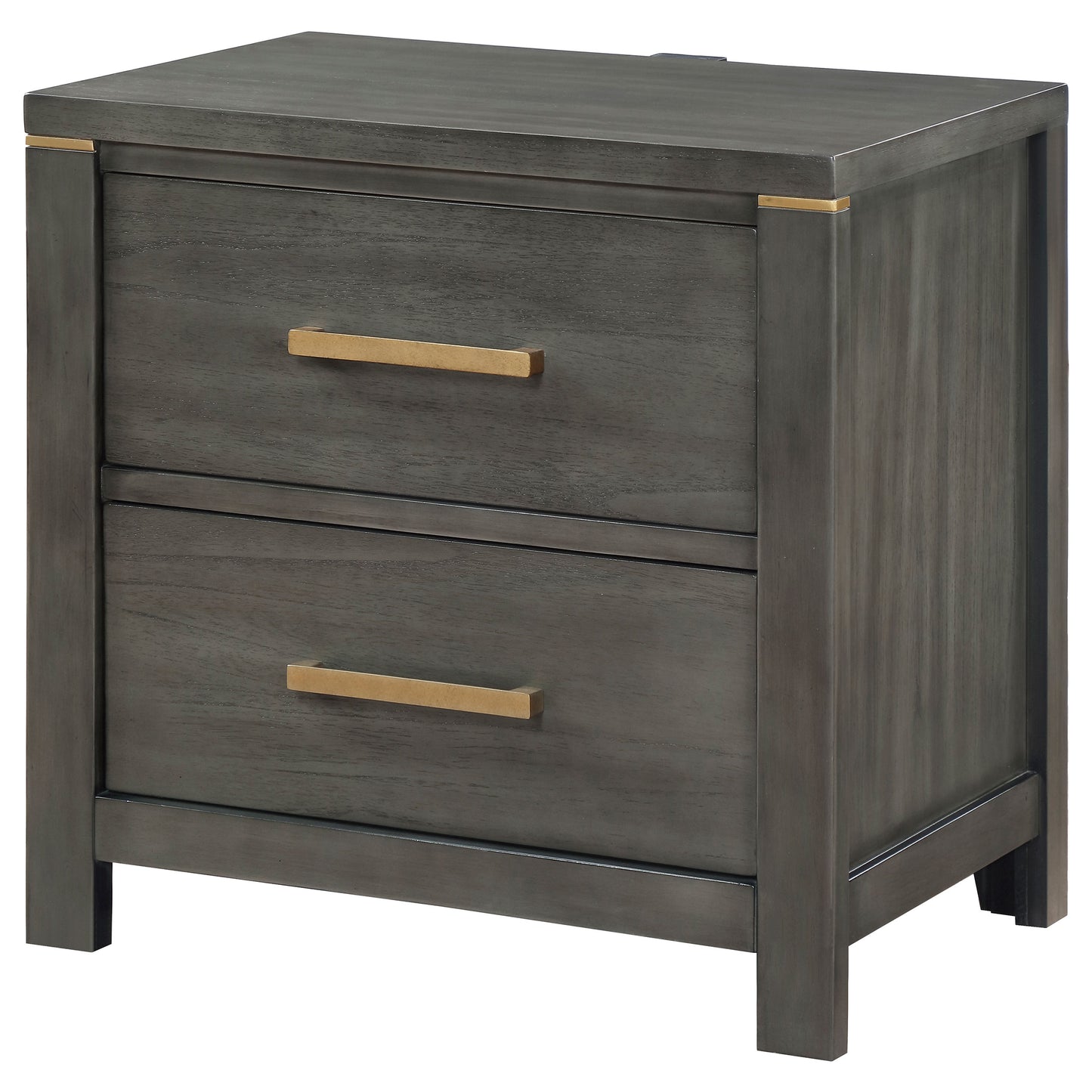 Kieran 2-drawer Nightstand Grey