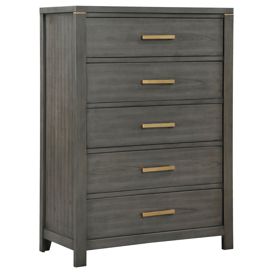 Kieran 5-drawer Bedroom Chest Grey