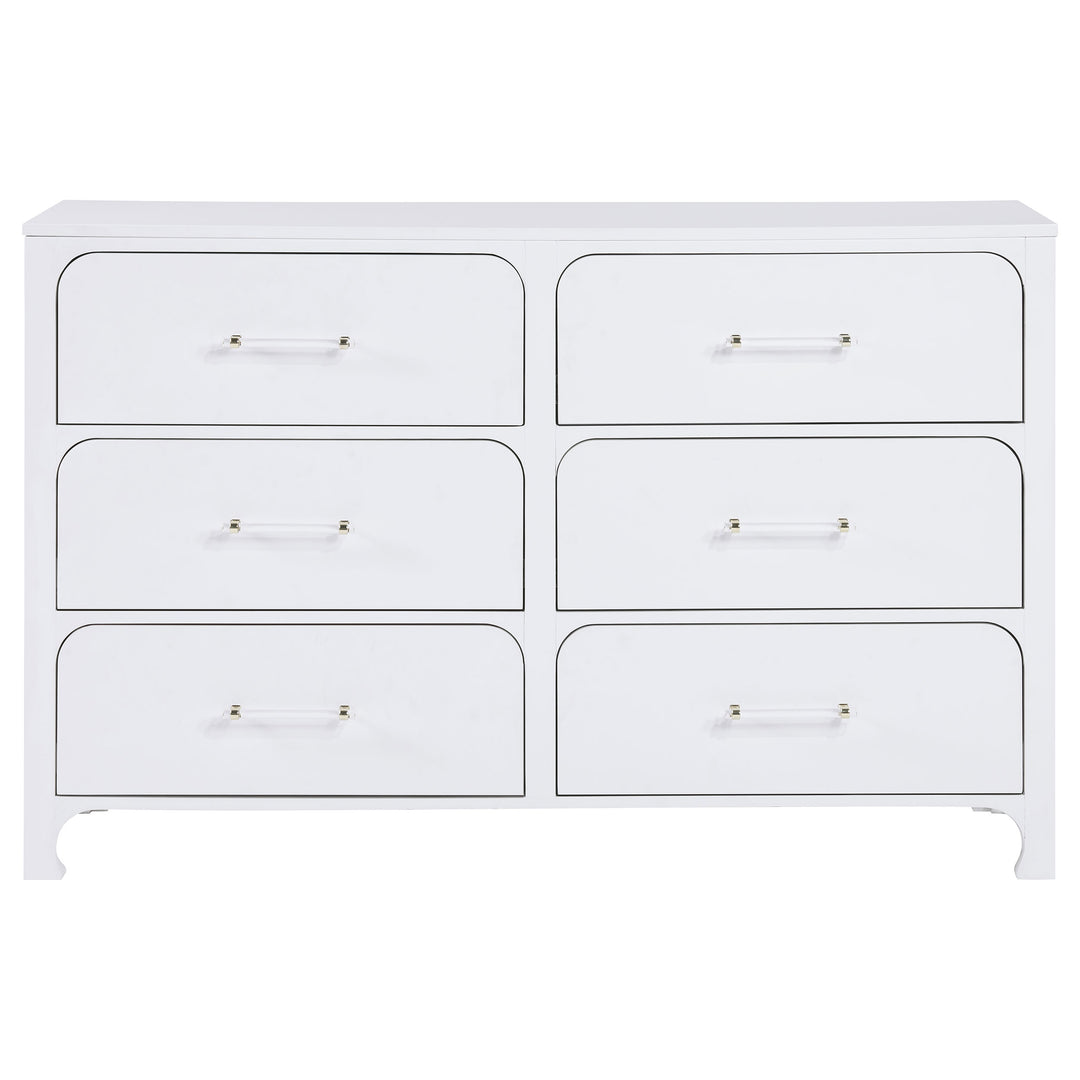 Anastasia 4-piece Eastern King Bedroom Set Pearl White