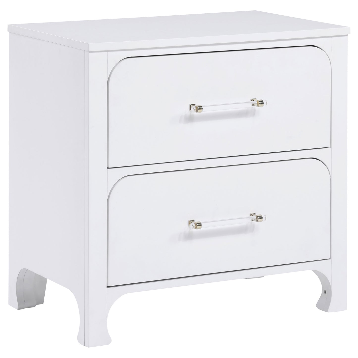 Anastasia 2-drawer Nightstand Pearl White