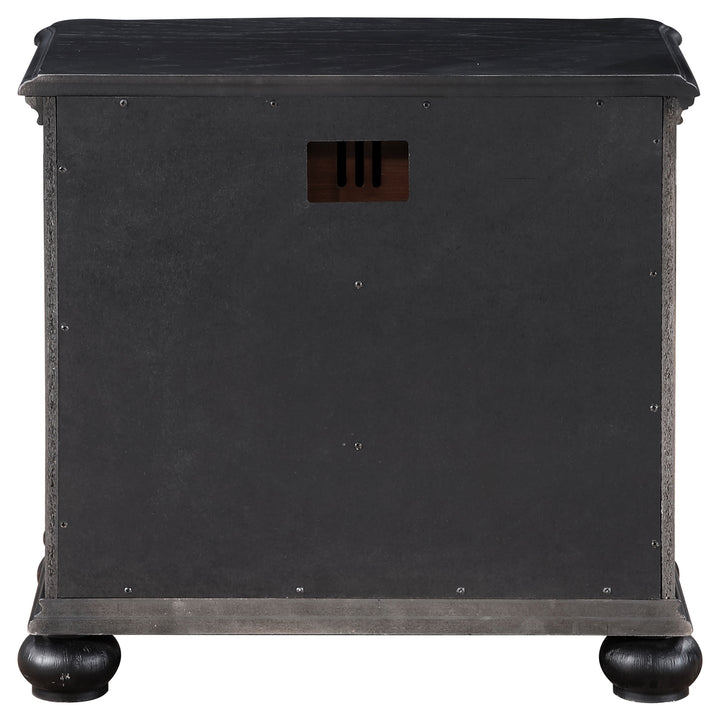 Celina 3-drawer Nightstand Black