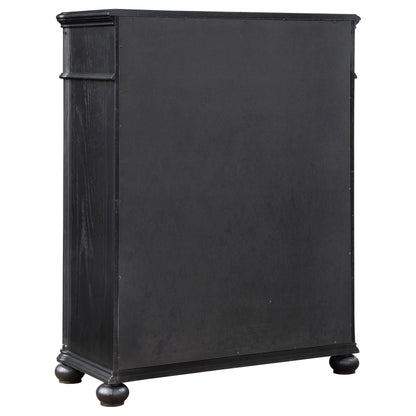 Celina 5-drawer Bedroom Chest Black