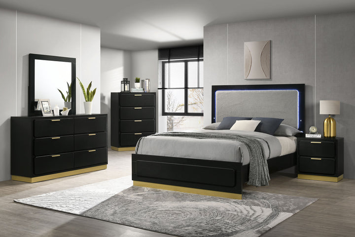 Caraway 5-piece California King Bedroom Set Black