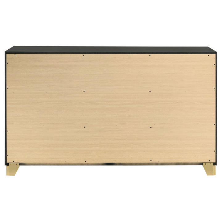 Caraway 6-drawer Dresser Black