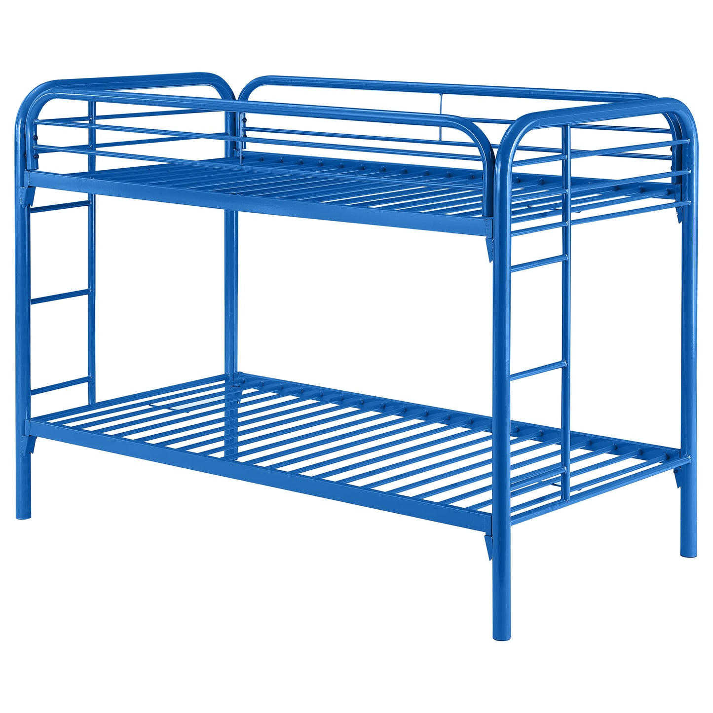 Morgan Metal Twin Over Twin Bunk Bed Blue