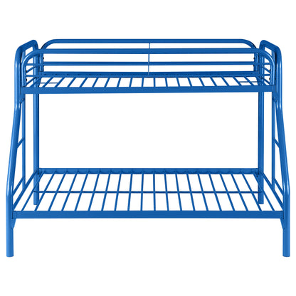 Morgan Metal Twin Over Full Bunk Bed Blue