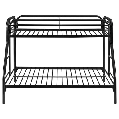 Morgan Metal Twin Over Full Bunk Bed Black