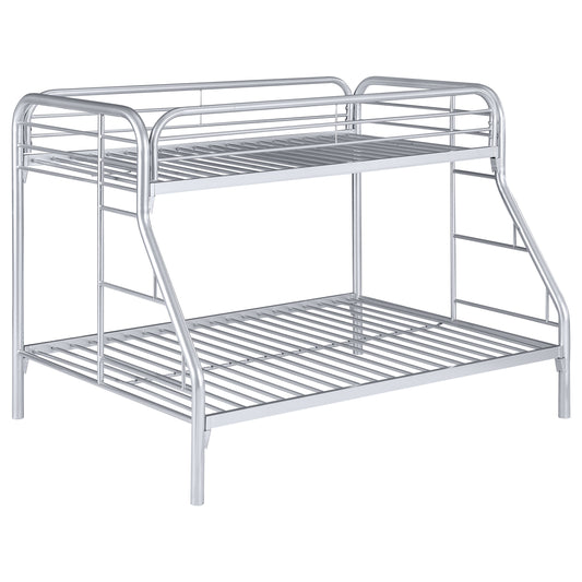 Morgan Metal Twin Over Full Bunk Bed Silver