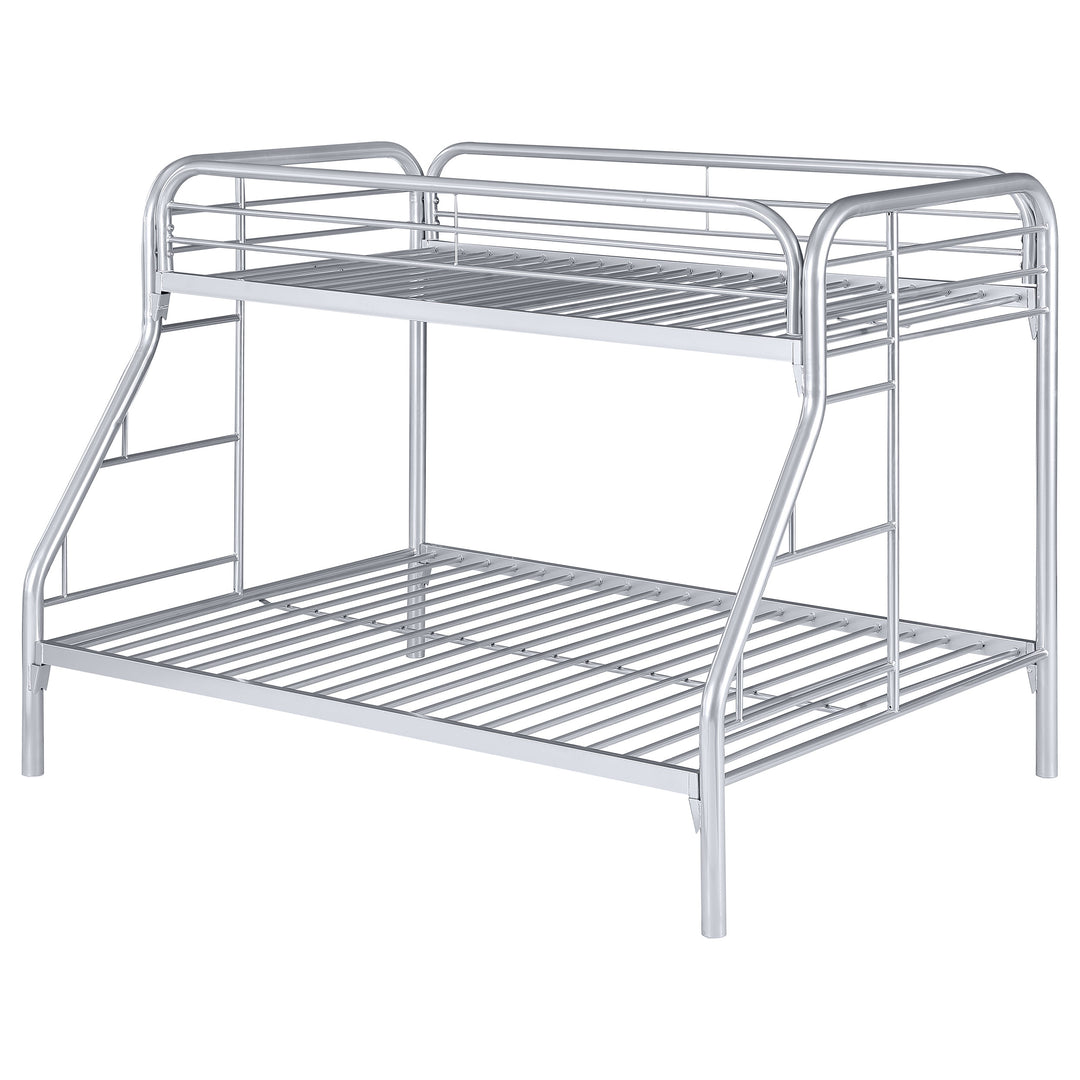 Morgan Metal Twin Over Full Bunk Bed Silver