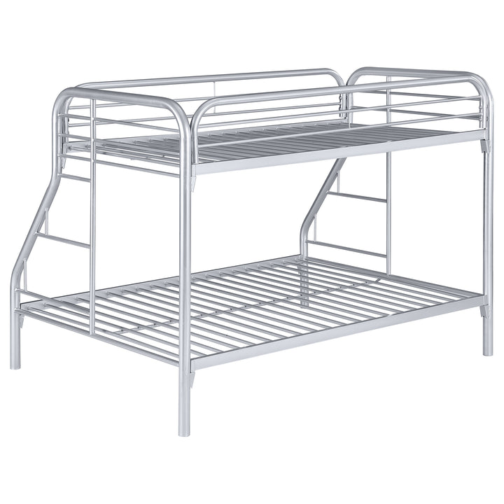 Morgan Metal Twin Over Full Bunk Bed Silver