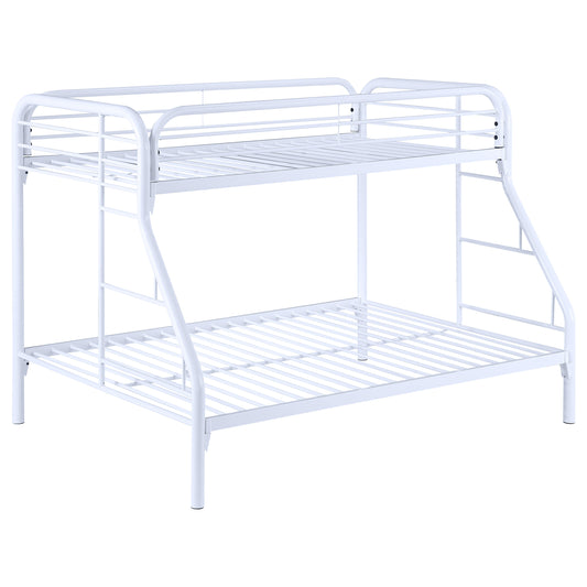 Morgan Metal Twin Over Full Bunk Bed White