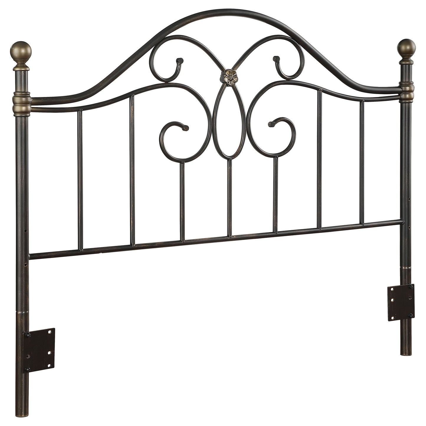 Bailey Metal Queen or Full Open Frame Headboard Black