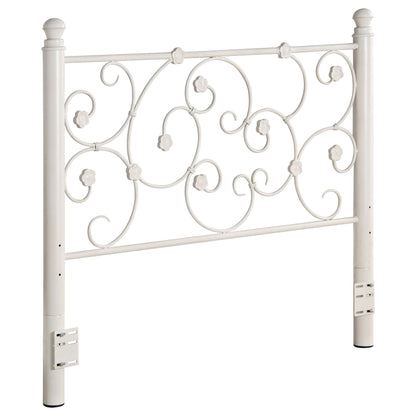 Chelsea Metal Queen or Full Open Frame Headboard White