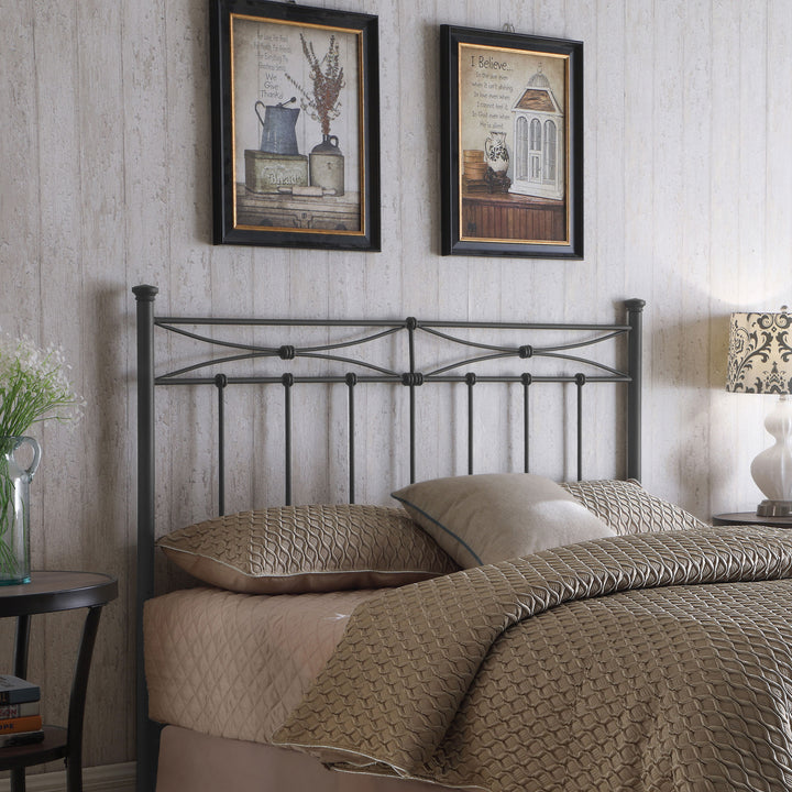 Lane Metal Queen or Full Open Frame Headboard Rustic Bronze