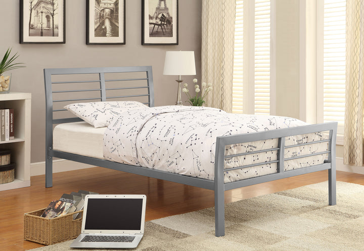 Cooper Metal Full Open Frame Bed Silver