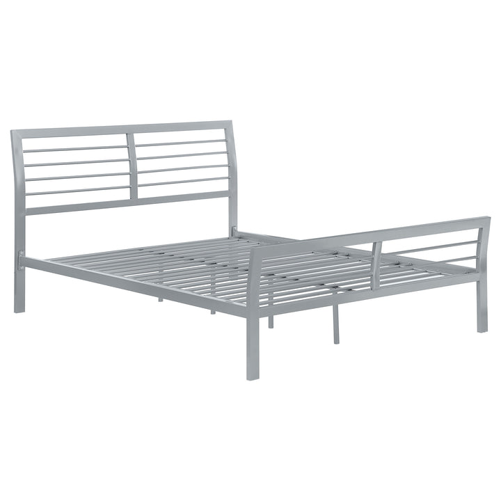 Cooper Metal Full Open Frame Bed Silver