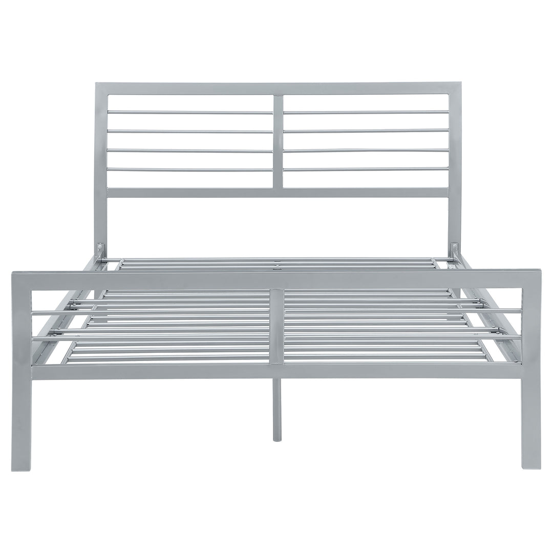 Cooper Metal Full Open Frame Bed Silver