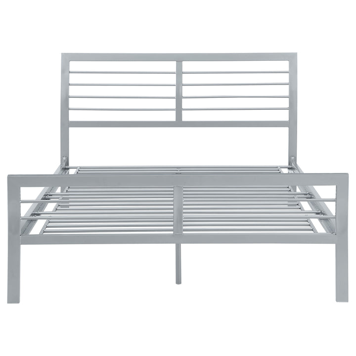 Cooper Metal Full Open Frame Bed Silver