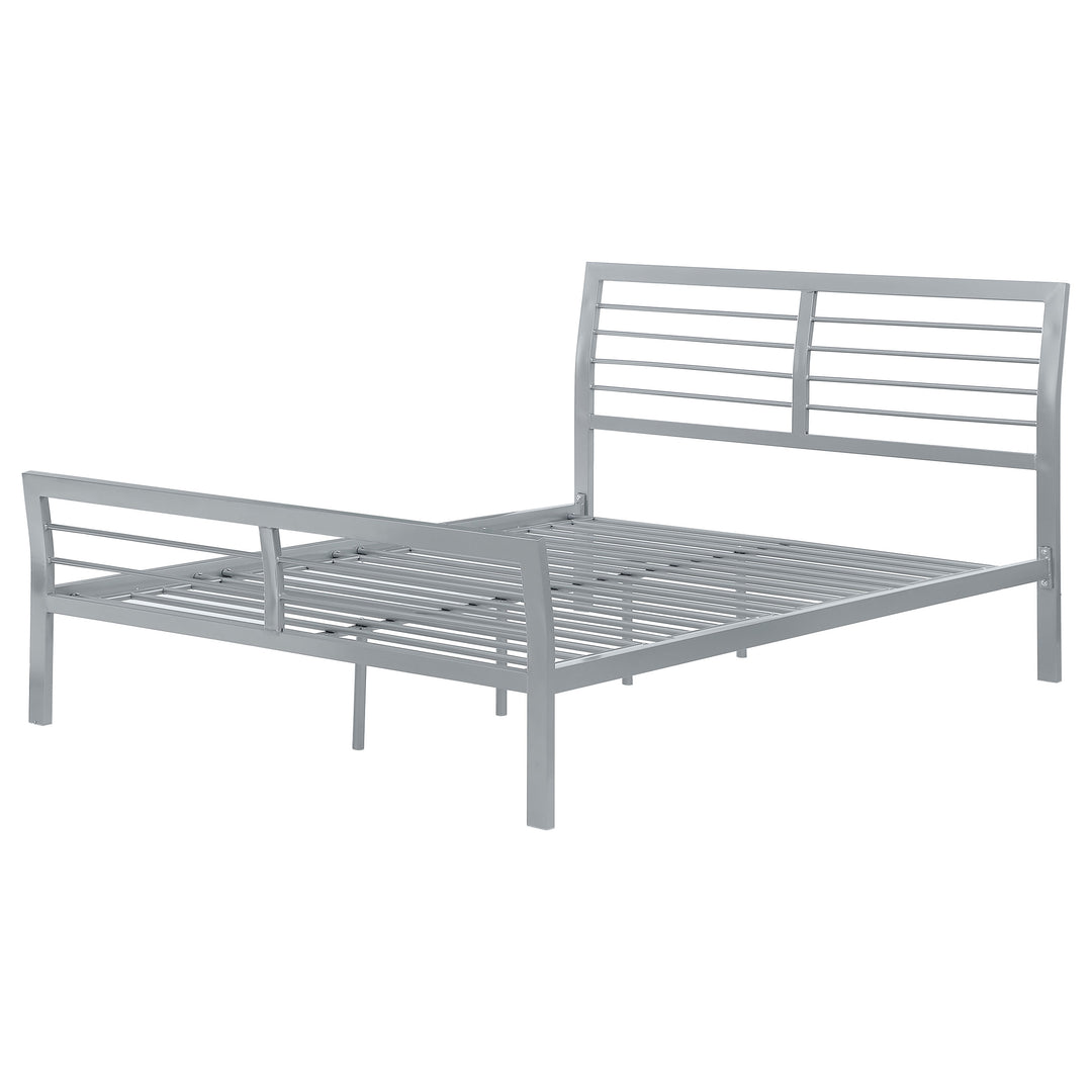 Cooper Metal Full Open Frame Bed Silver