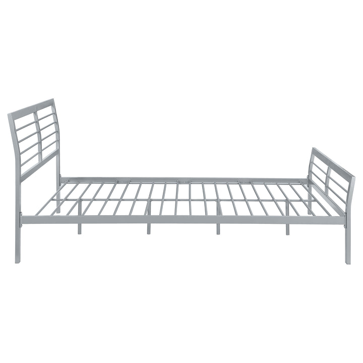 Cooper Metal Queen Open Frame Bed Silver