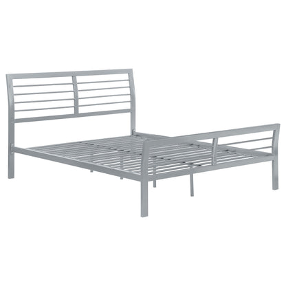 Cooper Metal Twin Open Frame Bed Silver