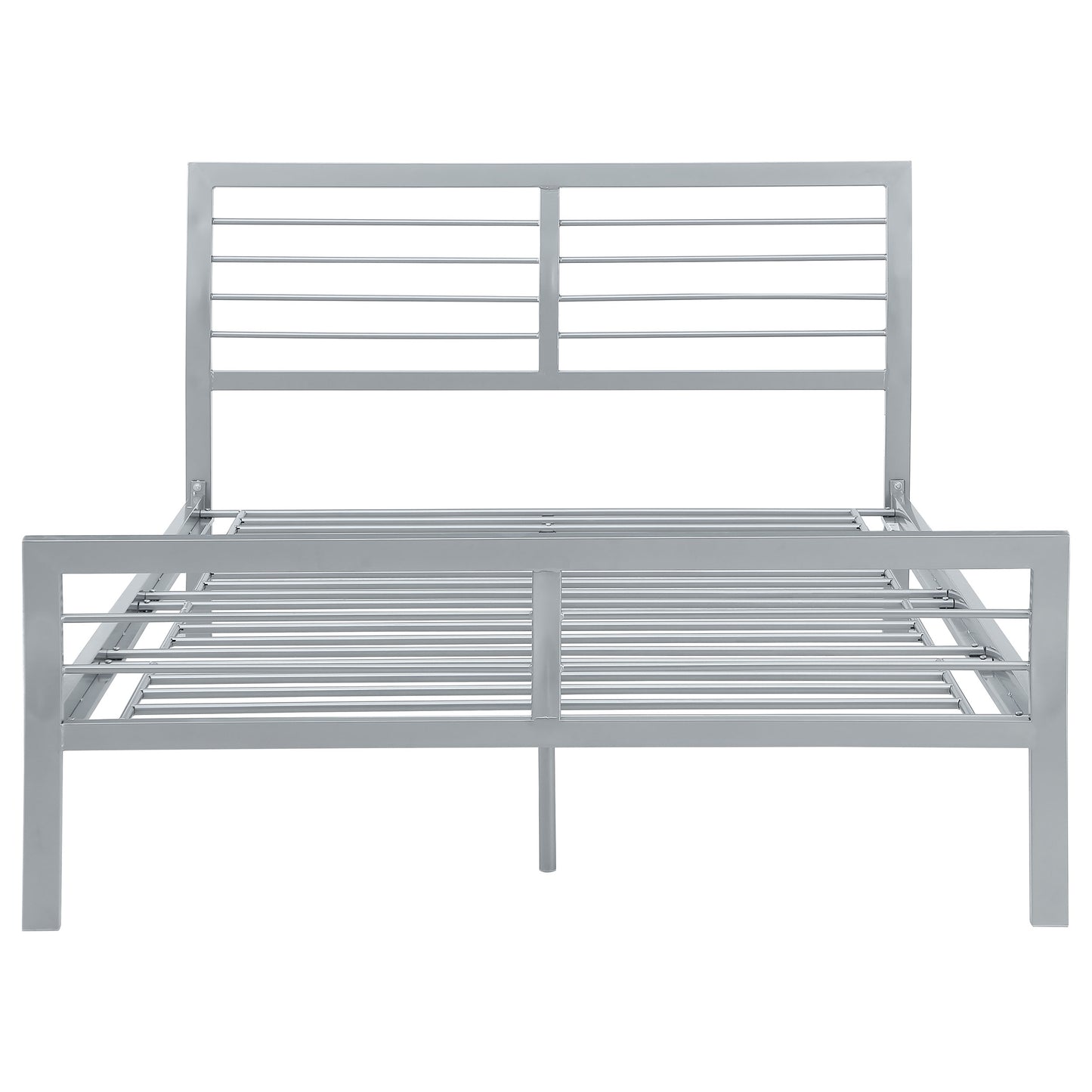 Cooper Metal Twin Open Frame Bed Silver