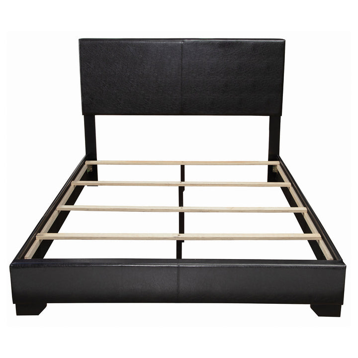 Conner Upholstered California King Panel Bed Black