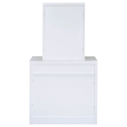 Harvey Vanity Set with Lift-Top Stool White