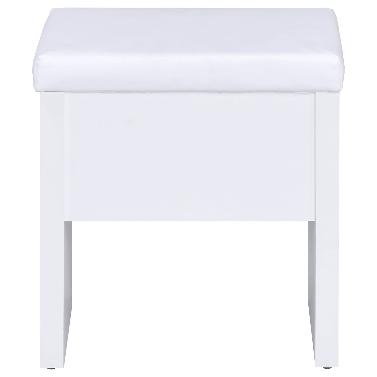 Harvey Vanity Set with Lift-Top Stool White