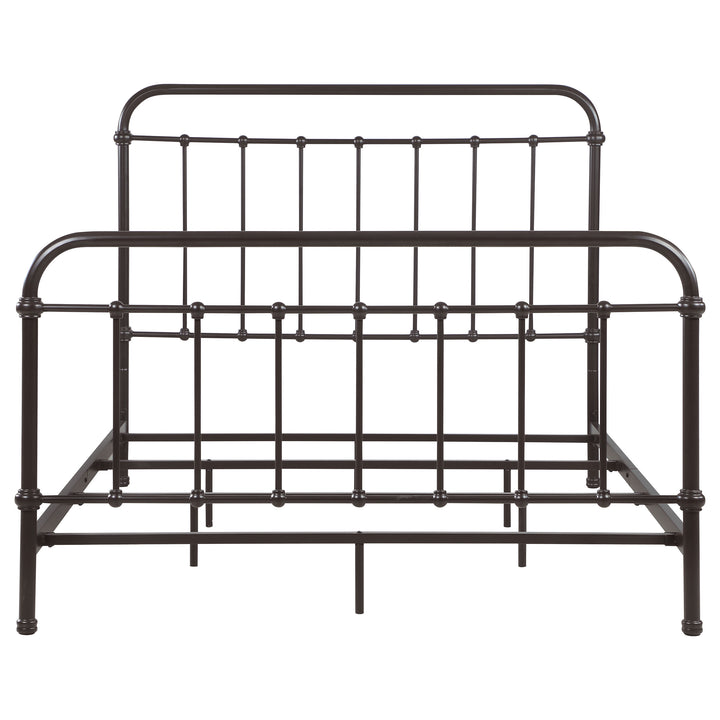 Livingston Metal Eastern King Open Frame Bed Dark Bronze