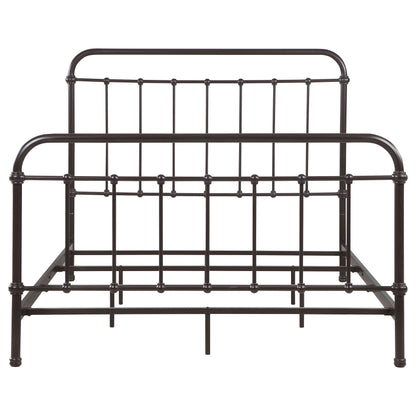 Livingston Metal Eastern King Open Frame Bed Dark Bronze