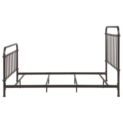 Livingston Metal Eastern King Open Frame Bed Dark Bronze