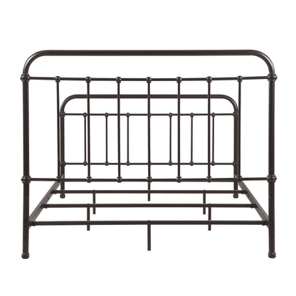 Livingston Metal Eastern King Open Frame Bed Dark Bronze