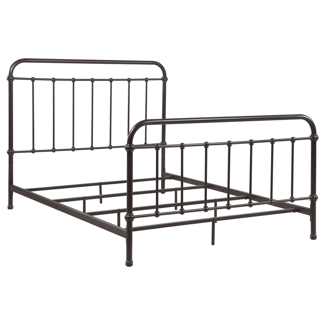 Livingston Metal Queen Open Frame Bed Dark Bronze