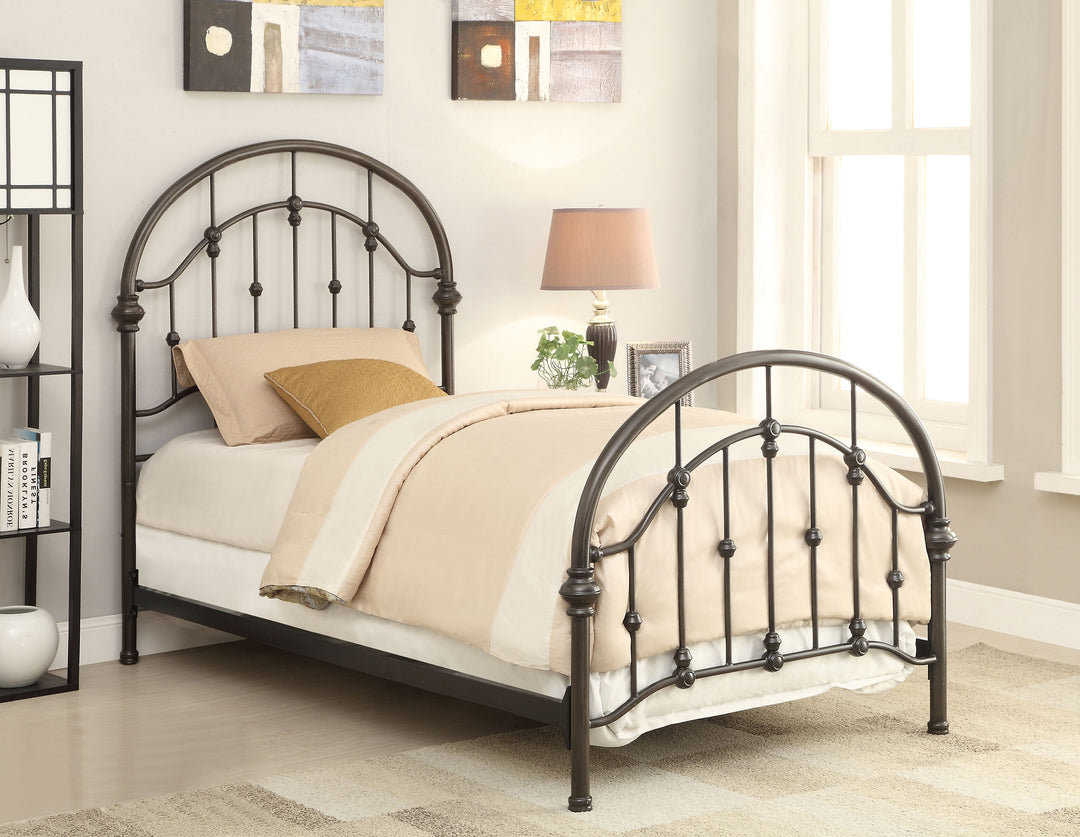 Rowan Metal Full Open Frame Bed Dark Bronze