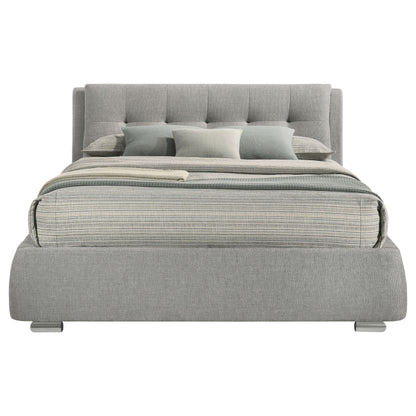 Fenbrook Upholstered Eastern King Storage Panel Bed Grey