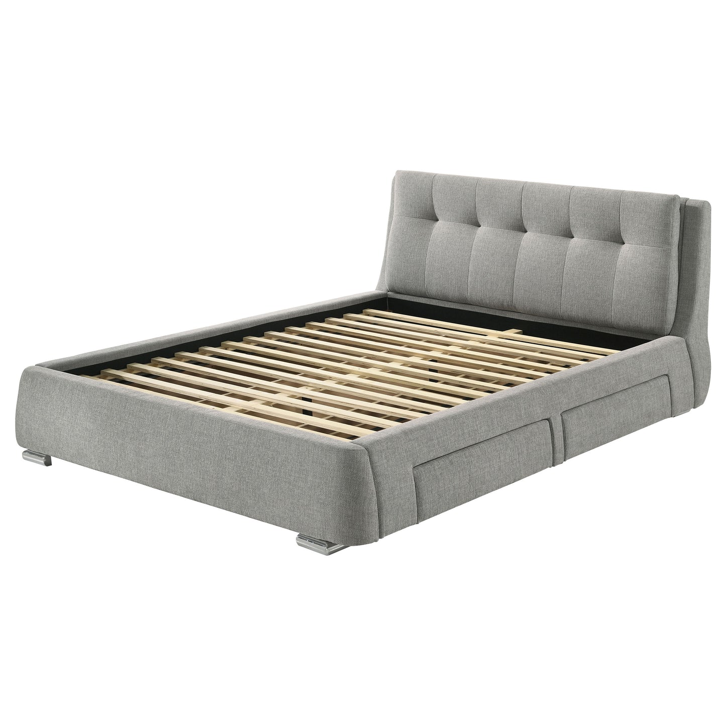 Fenbrook Upholstered Eastern King Storage Panel Bed Grey