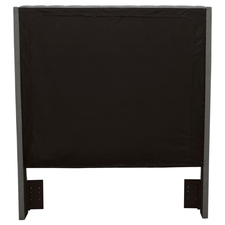 Camille Upholstered Eastern King Panel Headboard Grey