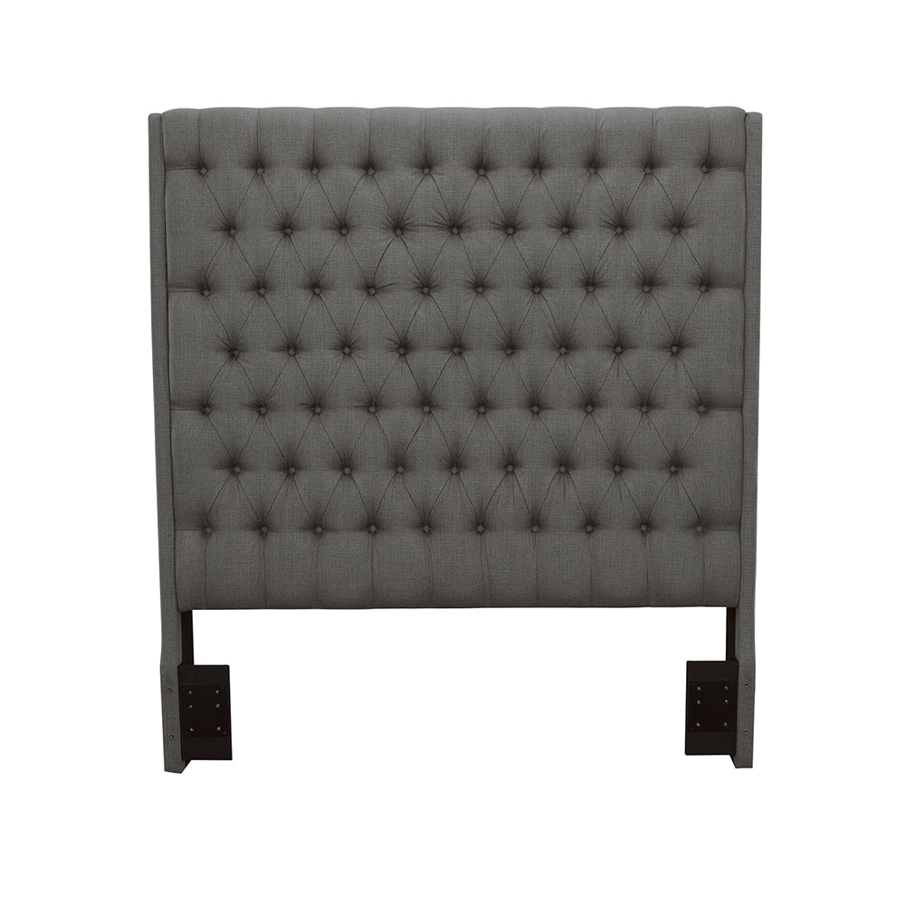 Camille Upholstered Queen Panel Headboard Grey