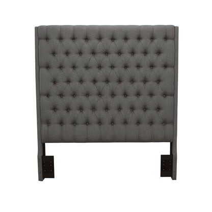 Camille Upholstered Queen Panel Headboard Grey