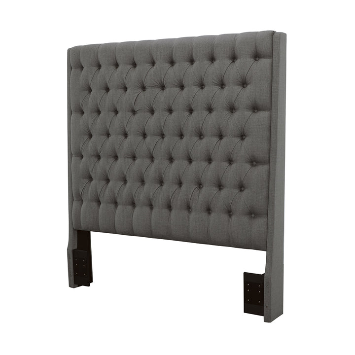 Camille Upholstered Queen Panel Headboard Grey