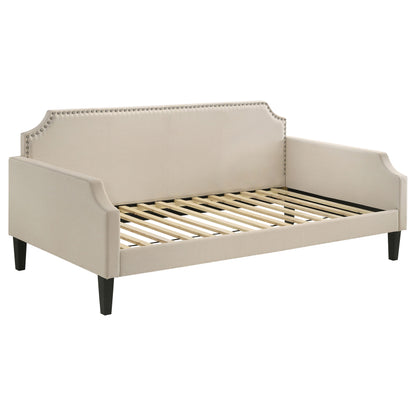 Olivia Upholstered Twin Daybed Taupe