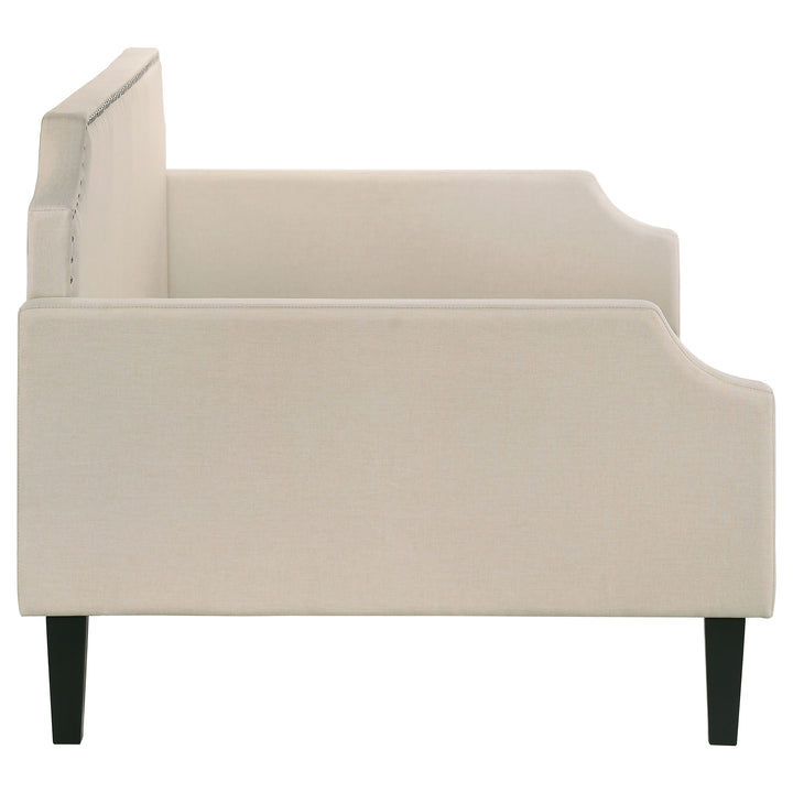 Olivia Upholstered Twin Daybed Taupe