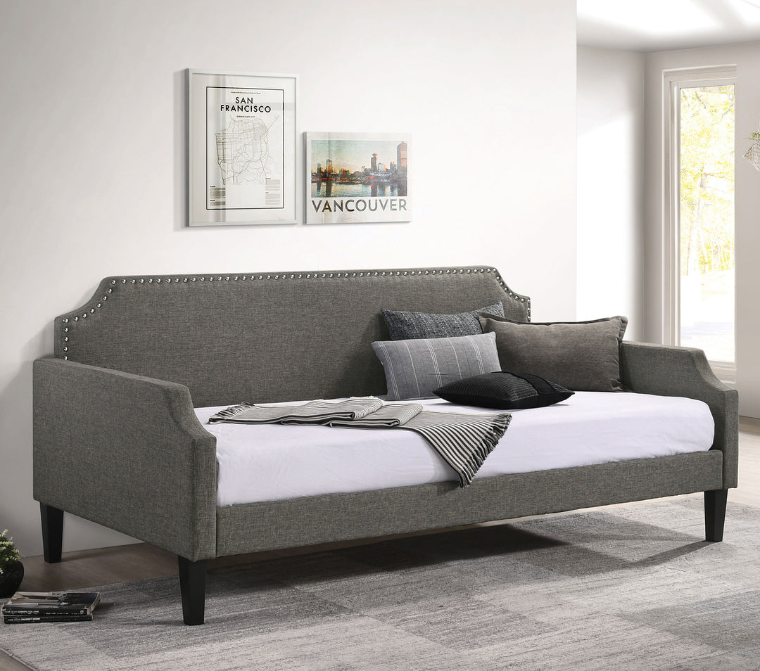 Olivia Upholstered Twin Daybed Grey