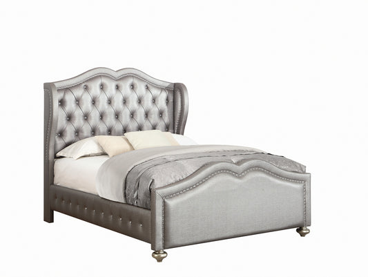 Belmont Tufted Upholstered Full Bed Metallic